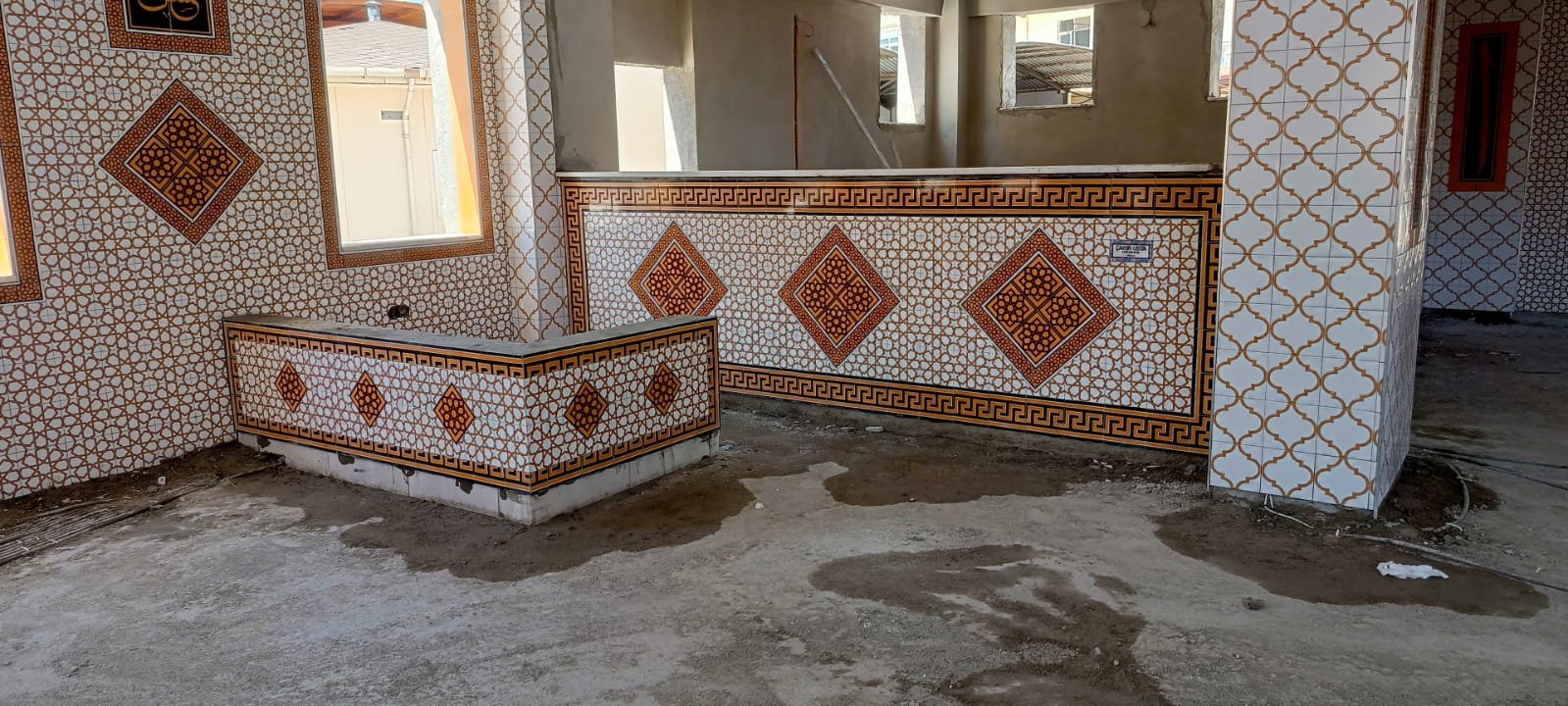 Sebil köşesi çini uygulaması